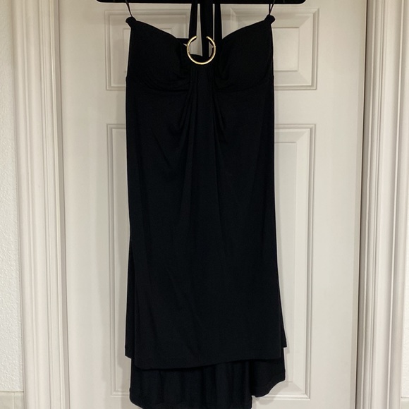 The around neck, black sundress size med, worn once on vacation - Picture 2 of 3